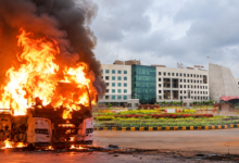 RAIPUR BUS FIRE
